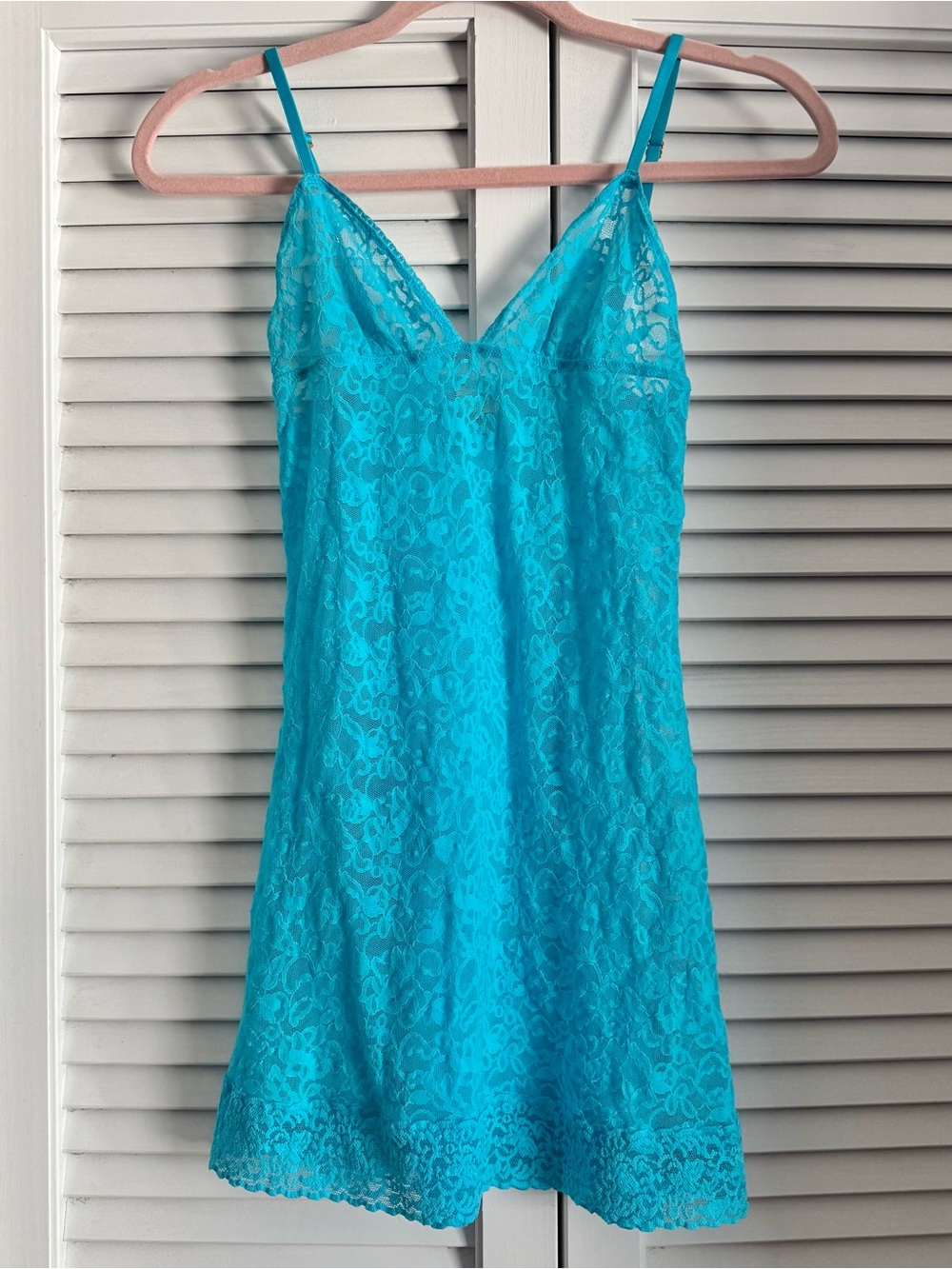Victoria’s Secret Turquoise Lace Slip Dress